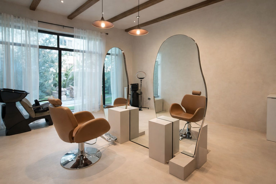 Custom Curved Shape Salon Mirror Installation in Jumeirah Villa – Dubai