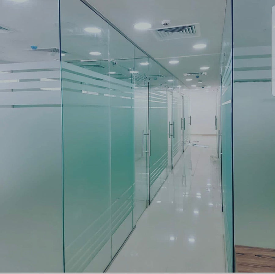 Office glass partition installation Dubai