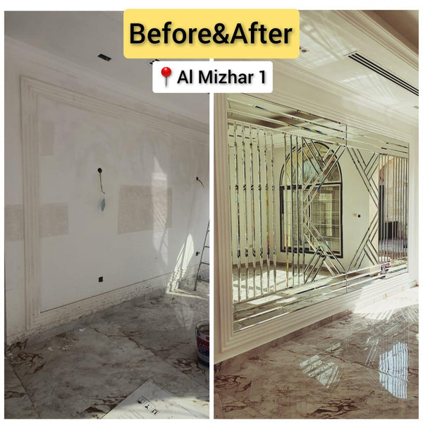 Diamond Mirror Wall Installation – Al Mizhar Dubai