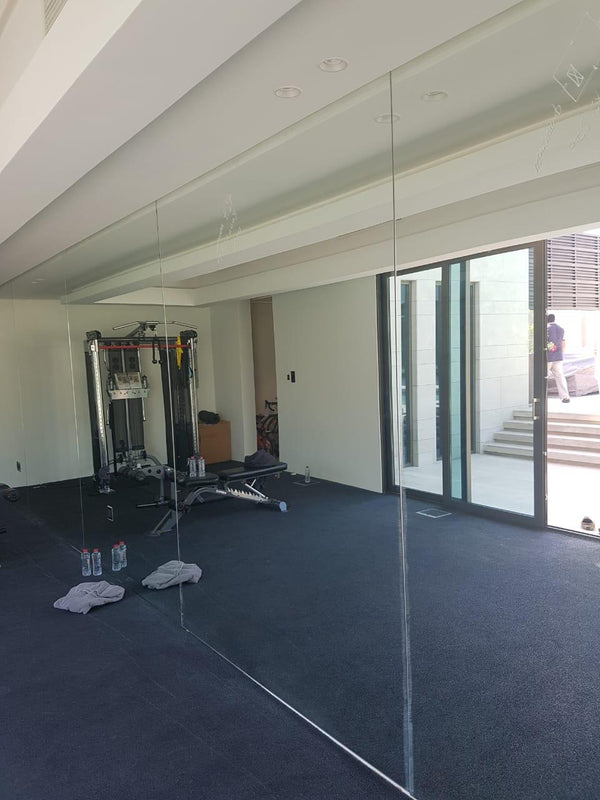 Full Gym Wall Mirror Installation – Al Barsha, Dubai